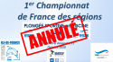 1er Championnat de France des Régions Plongée Sportive en Piscine, ANNULÉ !!!