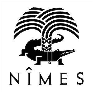 Logo Ville de Nîmes NB inverse