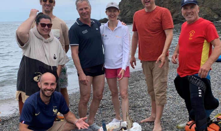Le Daulphy club organise un nettoyage de la plage de Paulilles